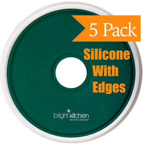 Bright Kitchen Edge silicone circle sheet fits Elite Gourmet EFD319 to prevent spills