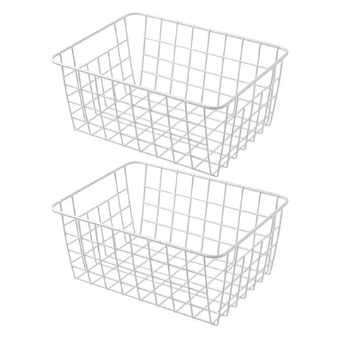 Brightalk 11-inch upright freezer basket set keeps items organized and accessible