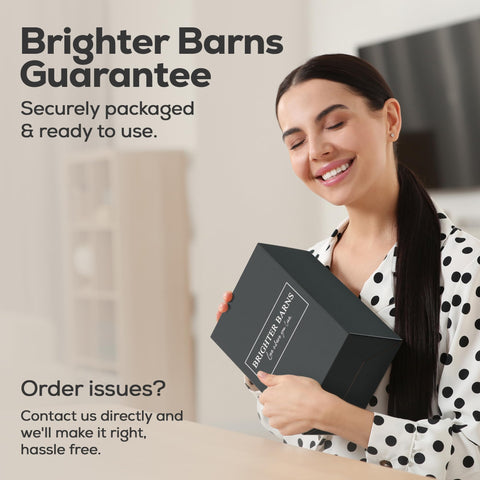 Brighter Barns gift-ready packaging emphasizes thoughtful gifting and elegant presentation.