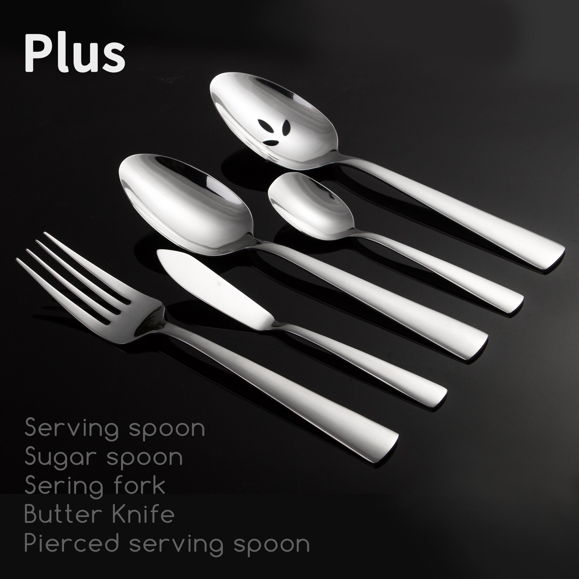 Brightown serving spoons complement dinners with reliable grip and polished finish