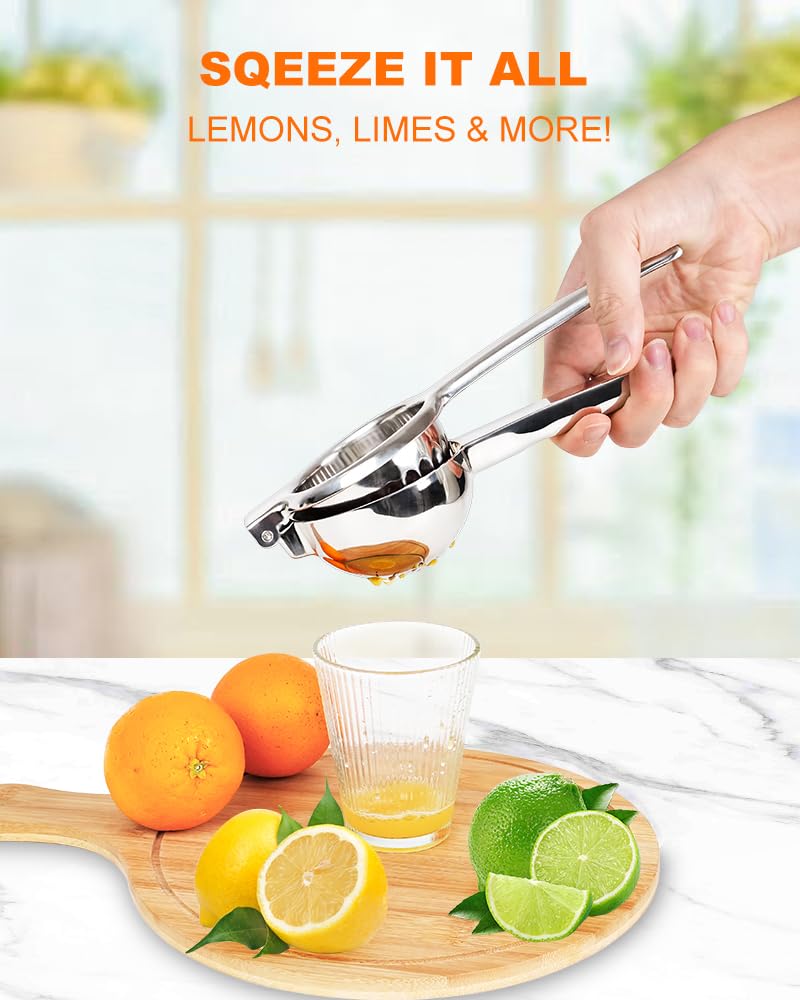 Brigii lemon squeezer dishwasher-safe design for quick cleanup after juicing.