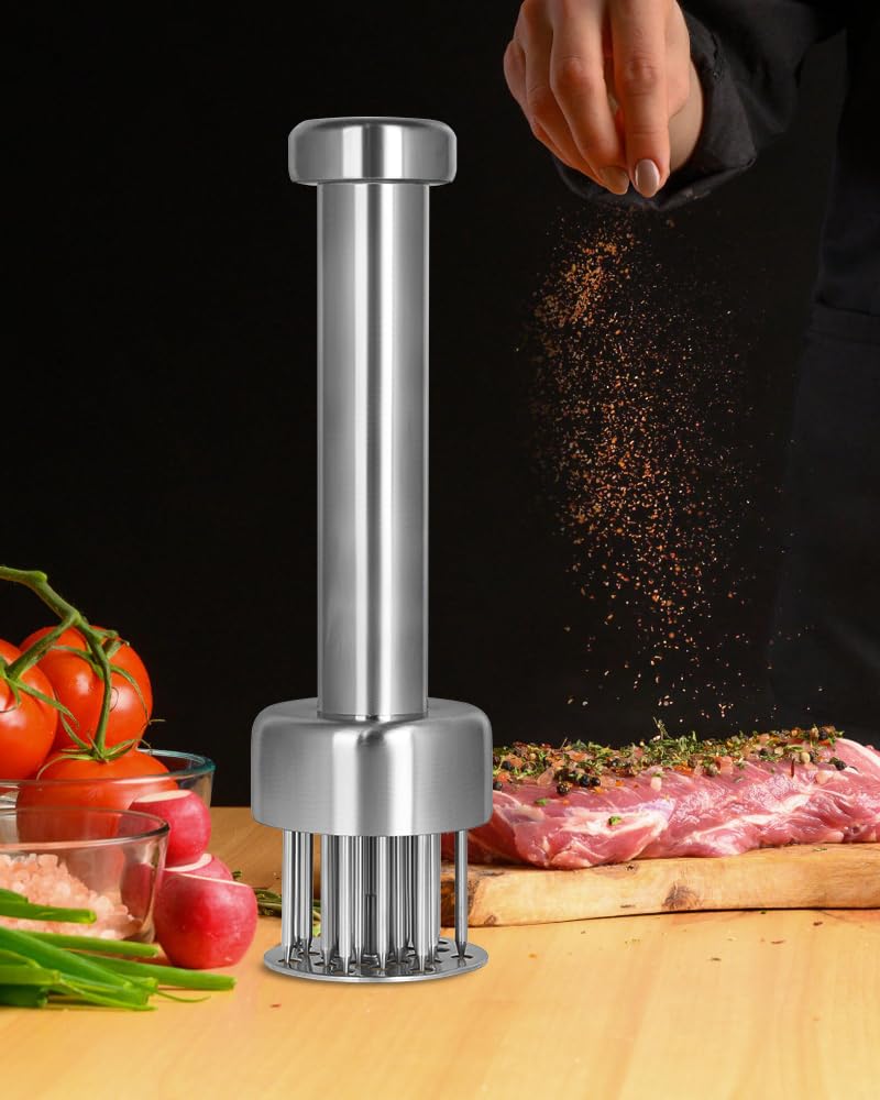 Ideal for beef, turkey, chicken, and steak tenderization in home kitchens.