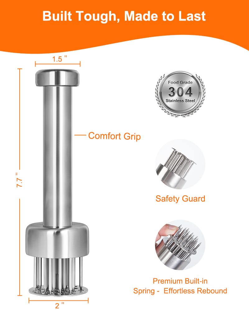 Integrated handle design minimizes gaps and simplifies cleaning.