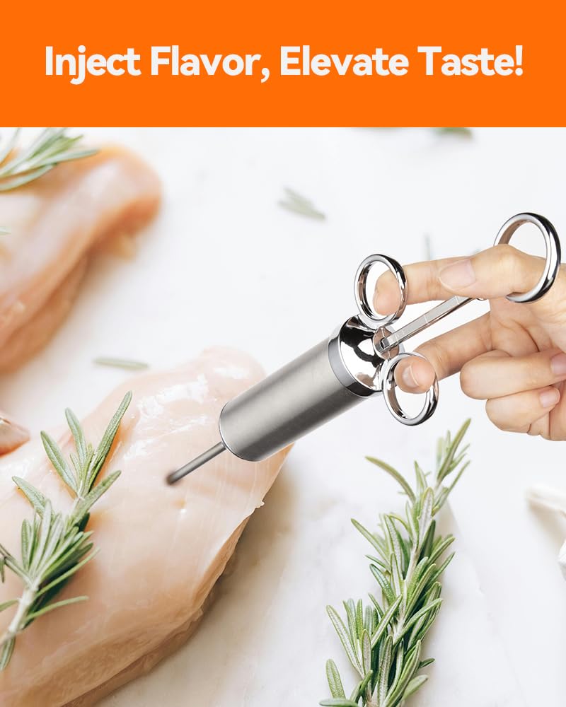 Brigii precision needle injection kit for delicate proteins and even flavor.