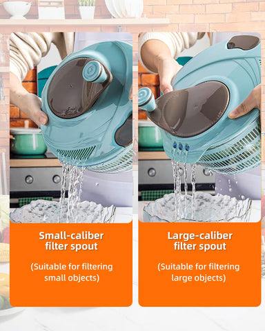 Brigii Salad Spinner washing-vegetables enables easy rinsing of berries and veggies.