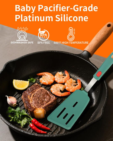 Brigii medium spatula — versatile for stirring, flipping, and maneuvering mid-size portions.