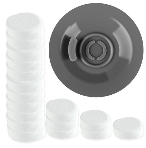 Brikinte espresso cleaning disc in portafilter for easy maintenance