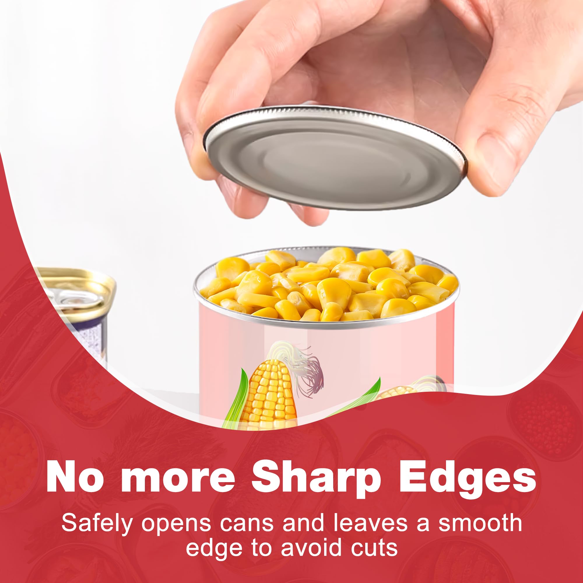 Brilam electric can opener shows one-button operation for easy use.