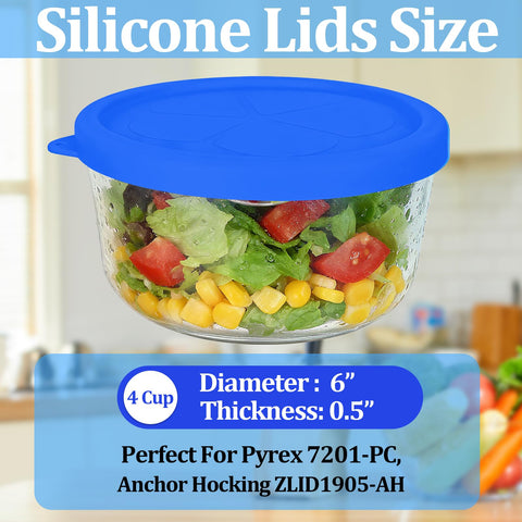 BrillaraSymm lids create an airtight seal on 4-cup bowls, reducing spills.
