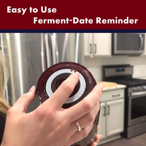 Brillenti date tracker ring helps you log fermentation progress