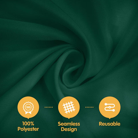 BRILLMAX hunter green seamless polyester fabric close-up shows durable construction.