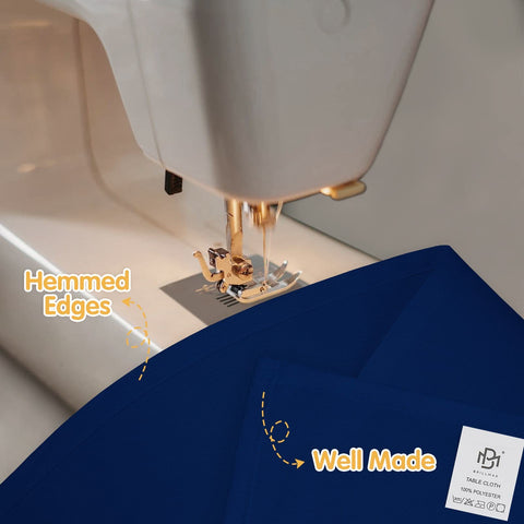 BRILLMAX hemmed edge close-up demonstrates clean, professional edges.
