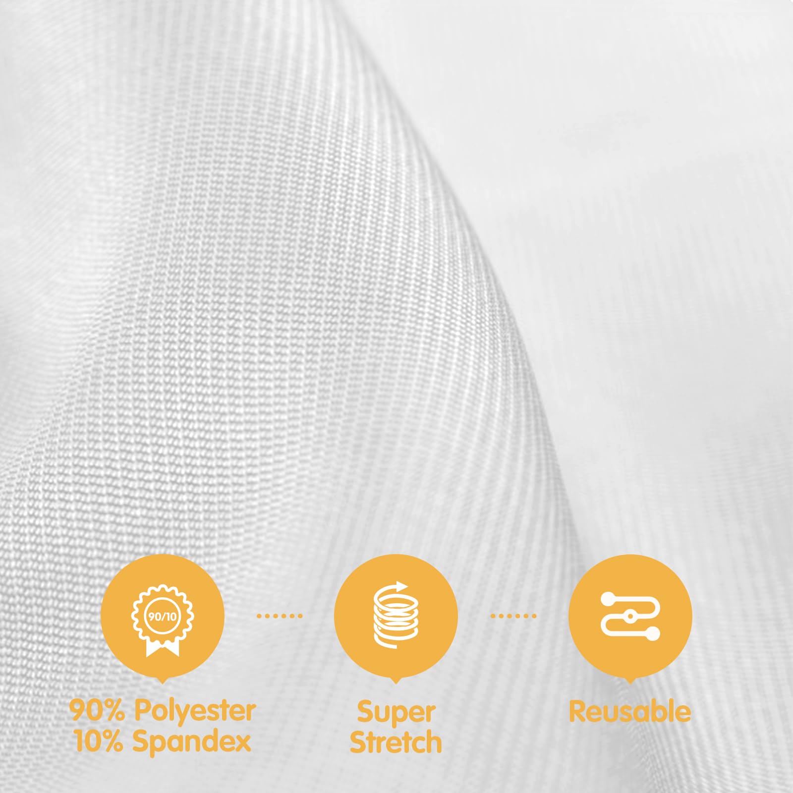 BRILLMAX stretch tablecloth with leg pockets keeps table cover secure