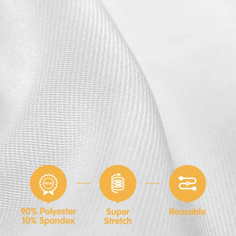 BRILLMAX stretch tablecloth with leg pockets keeps table cover secure