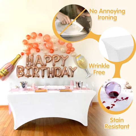 BRILLMAX wrinkle-free fabric helps maintain a crisp setup all night