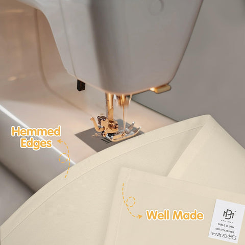 BRILLMAX wrinkle-resistant tablecloth maintaining neat lines during events