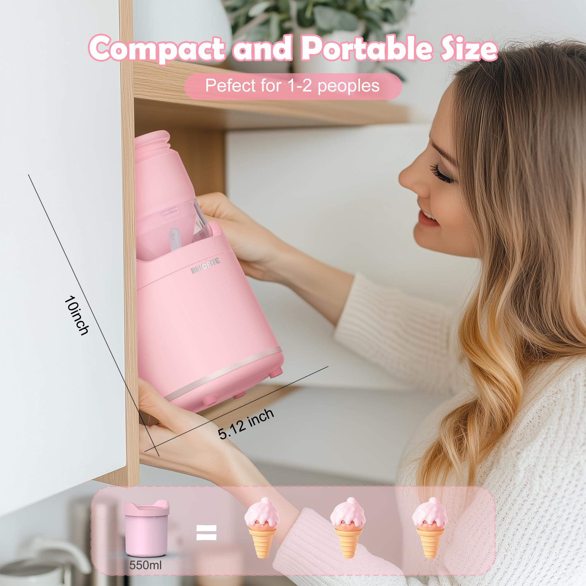 BRIOBITE compact unit makes 1-2 servings for couples and families