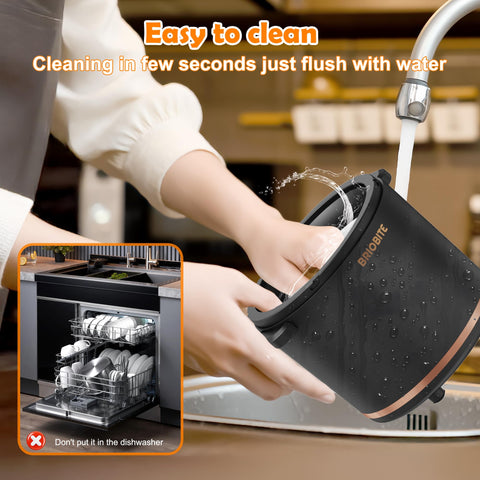 BRIOBITE versatile device for gelato, sorbet, and milkshakes at home.