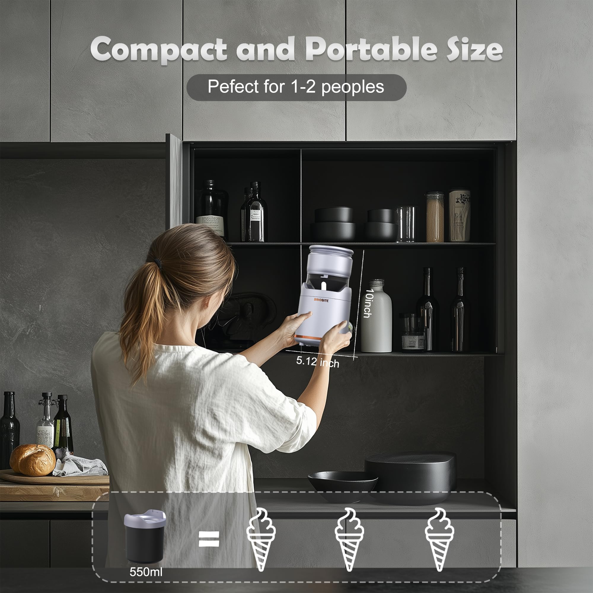 BRIOBITE rechargeable battery enables cordless use anywhere