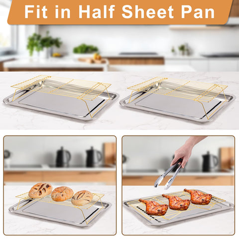 BRIOOUT 16x10 inch rack with maximum air flow between tiers.