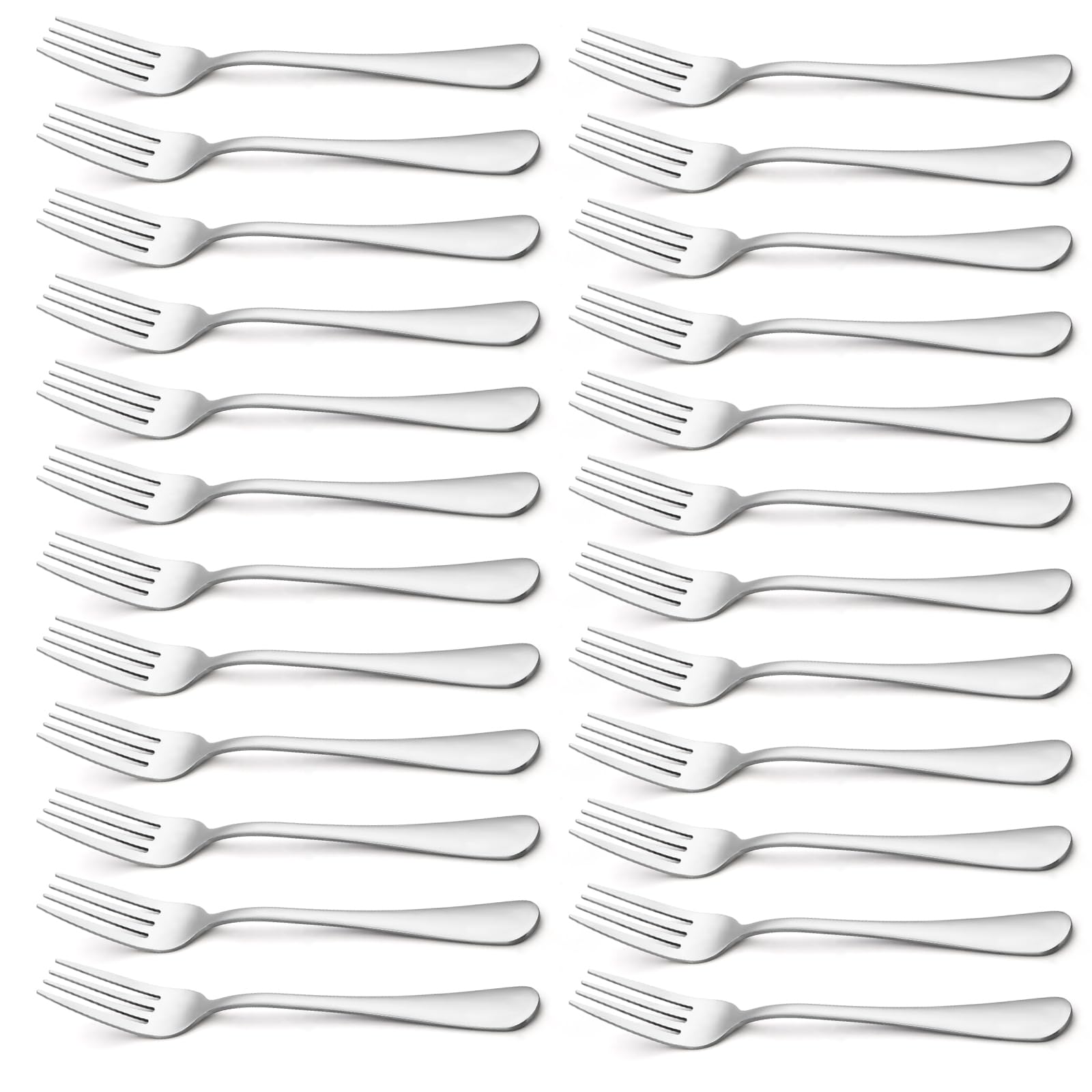 BRIOUT Briout Fork 24-piece set with mirror finish for elegant dining.