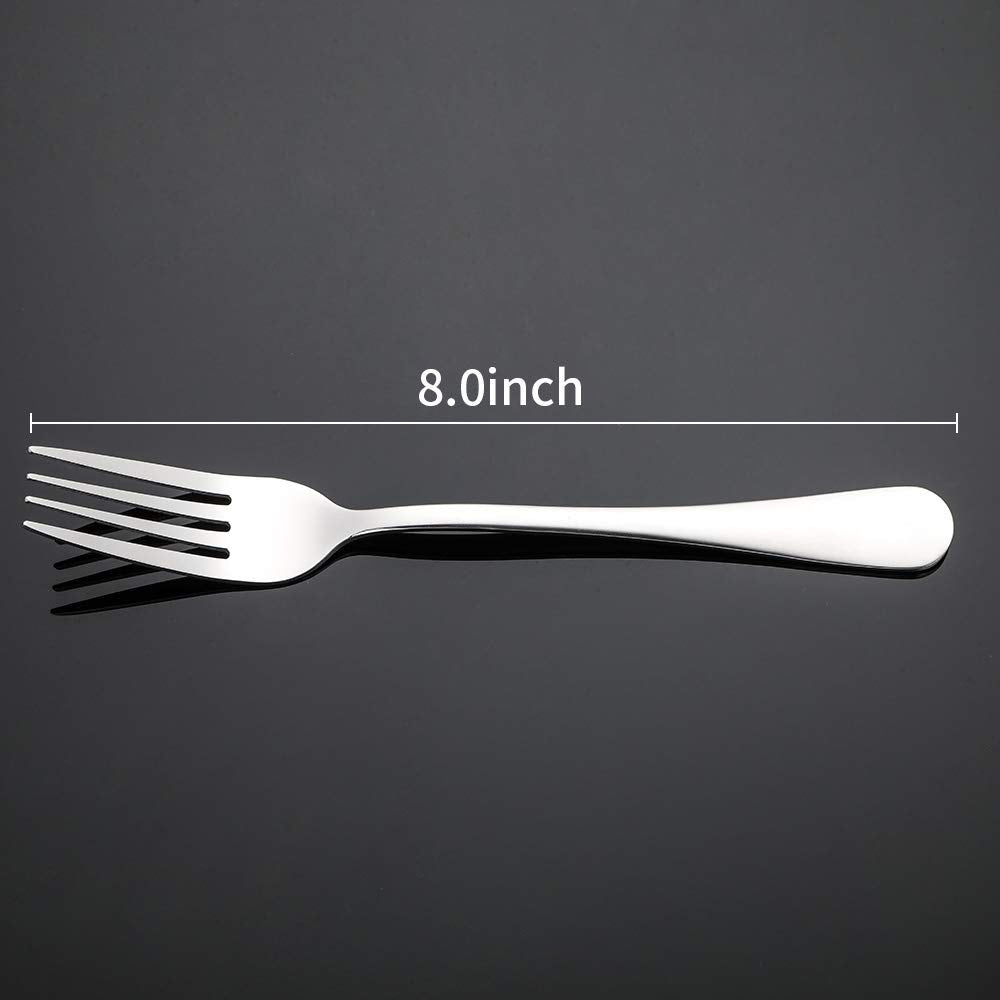 Briout dinner forks with ergonomic handles provide comfortable, balanced control during meals.