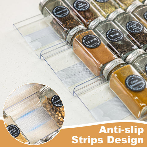 Brippo clear view spice storage for fast grabbing