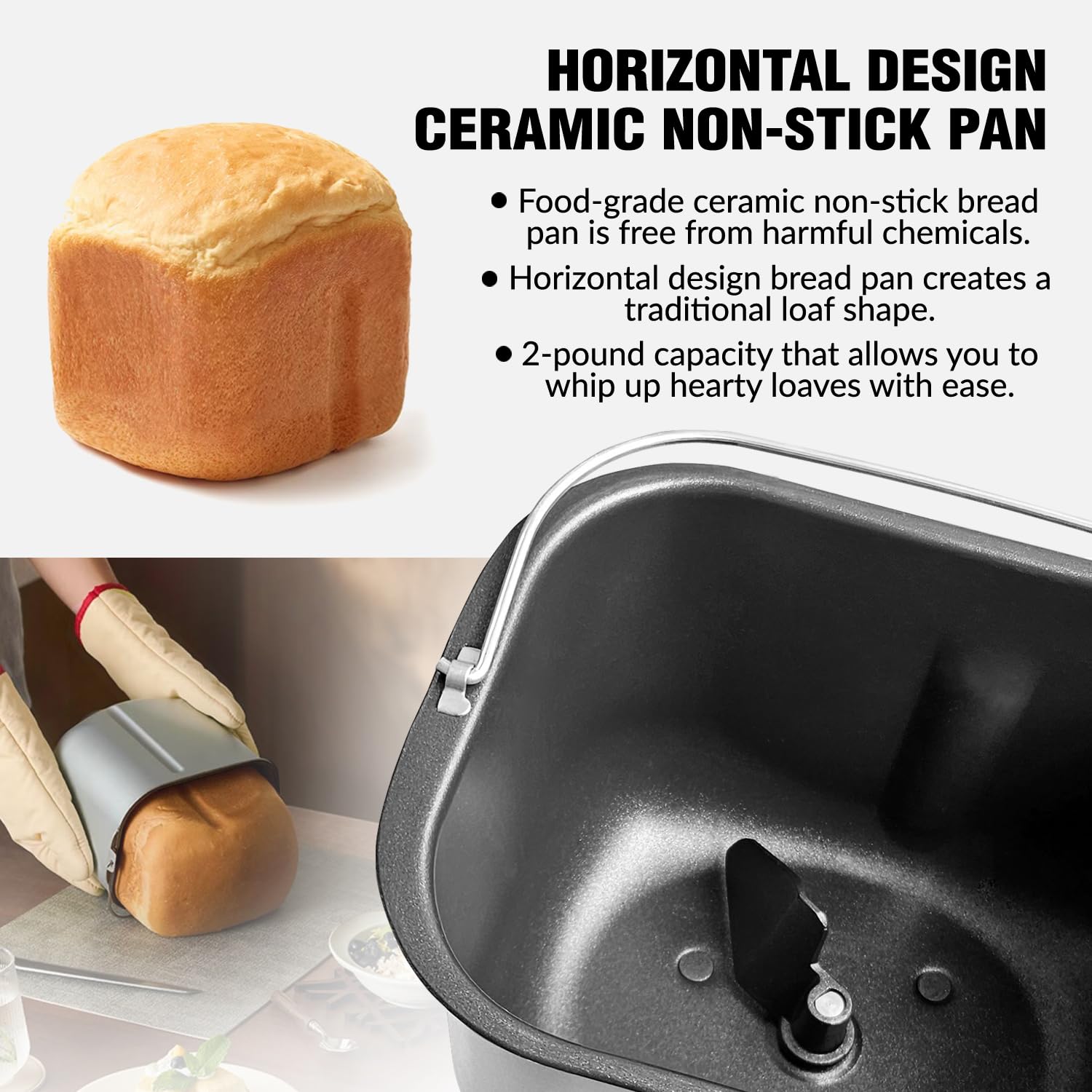 Briskind bread maker crust color options for light to dark loaves