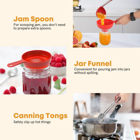 BriSunshine jar funnel helps fill jars neatly without spills