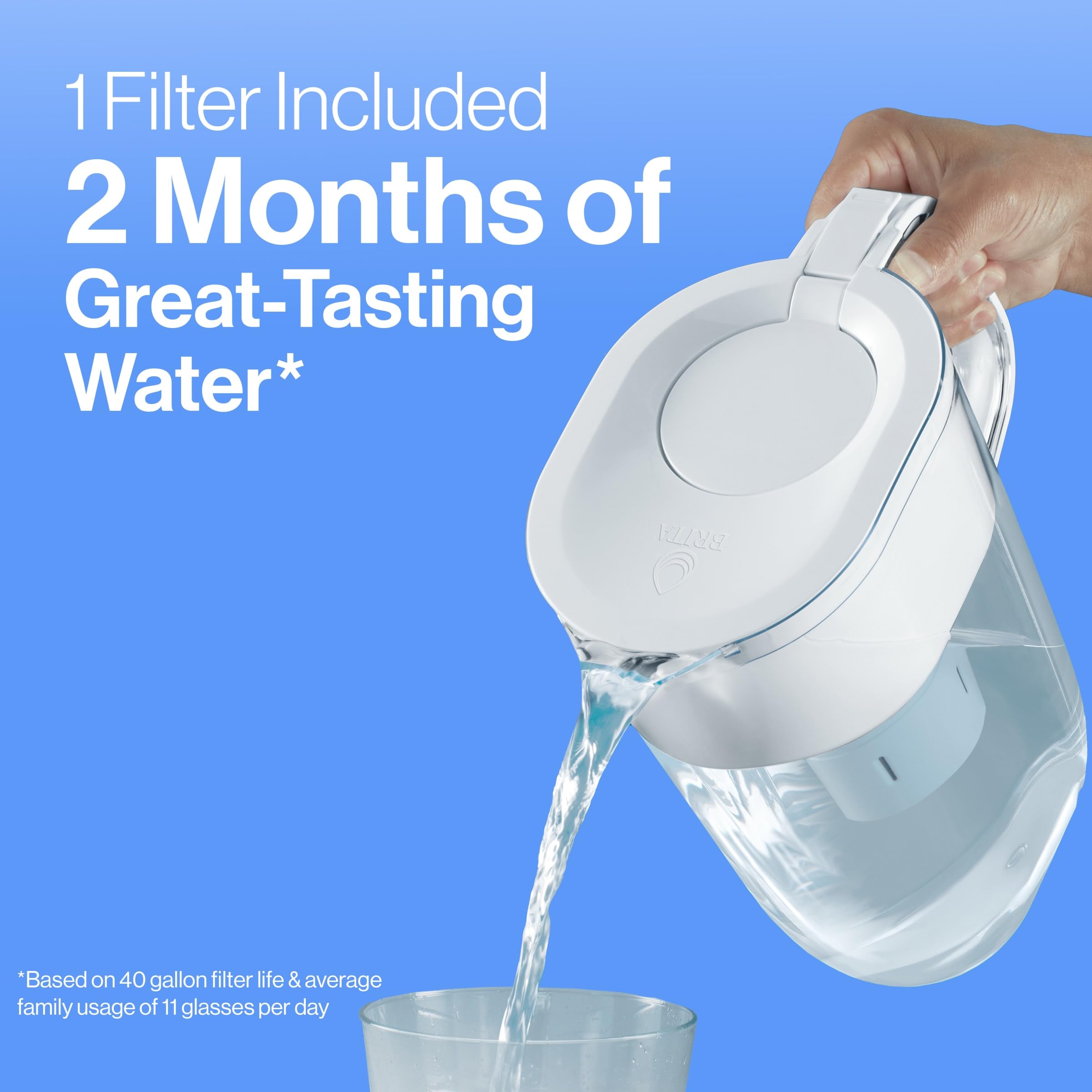 Brita BPA-free large pitcher designed for safe drinking water
