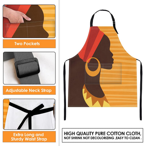 Britimes easy-care apron is machine washable and wrinkle resistant