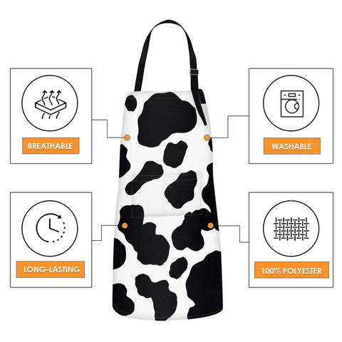 Britimes apron large-pocket design holds phone and towels within reach