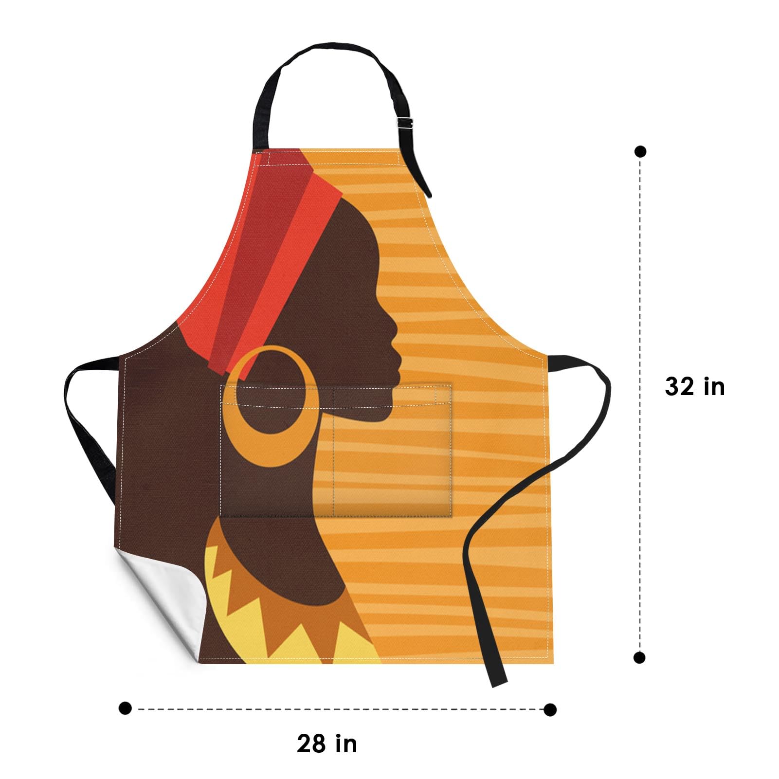 Britimes waterproof polyester apron stays dry while you cook or garden