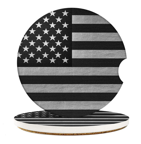 Britimes car coaster with absorbent ceramic stone captures moisture for a dry cup holder.