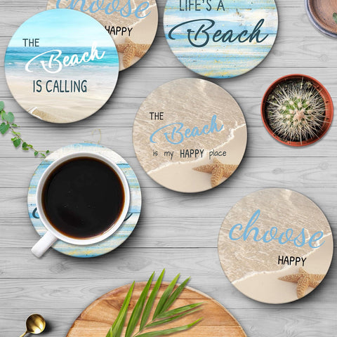 Britimes Cork-Base Coaster offers slip-resistance on smooth furniture