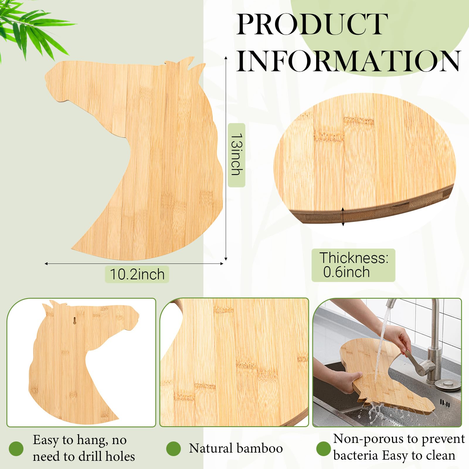 Briwooody natural bamboo cutting board 13x11, a stylish kitchen tool and decor piece.