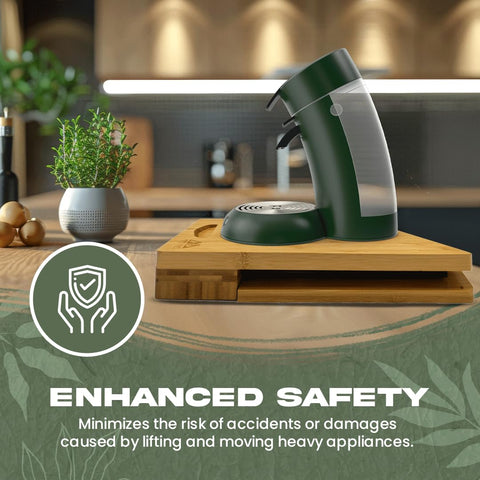 Broad Valley Bamboo Appliance Slider offers a pull-out tray for easy serving