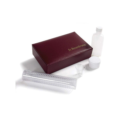 Broadman bread container holding approximately 38 pieces of communion bread