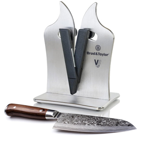 Brod & Taylor VG2 professional knife sharpener with guided sharpening for fast results.