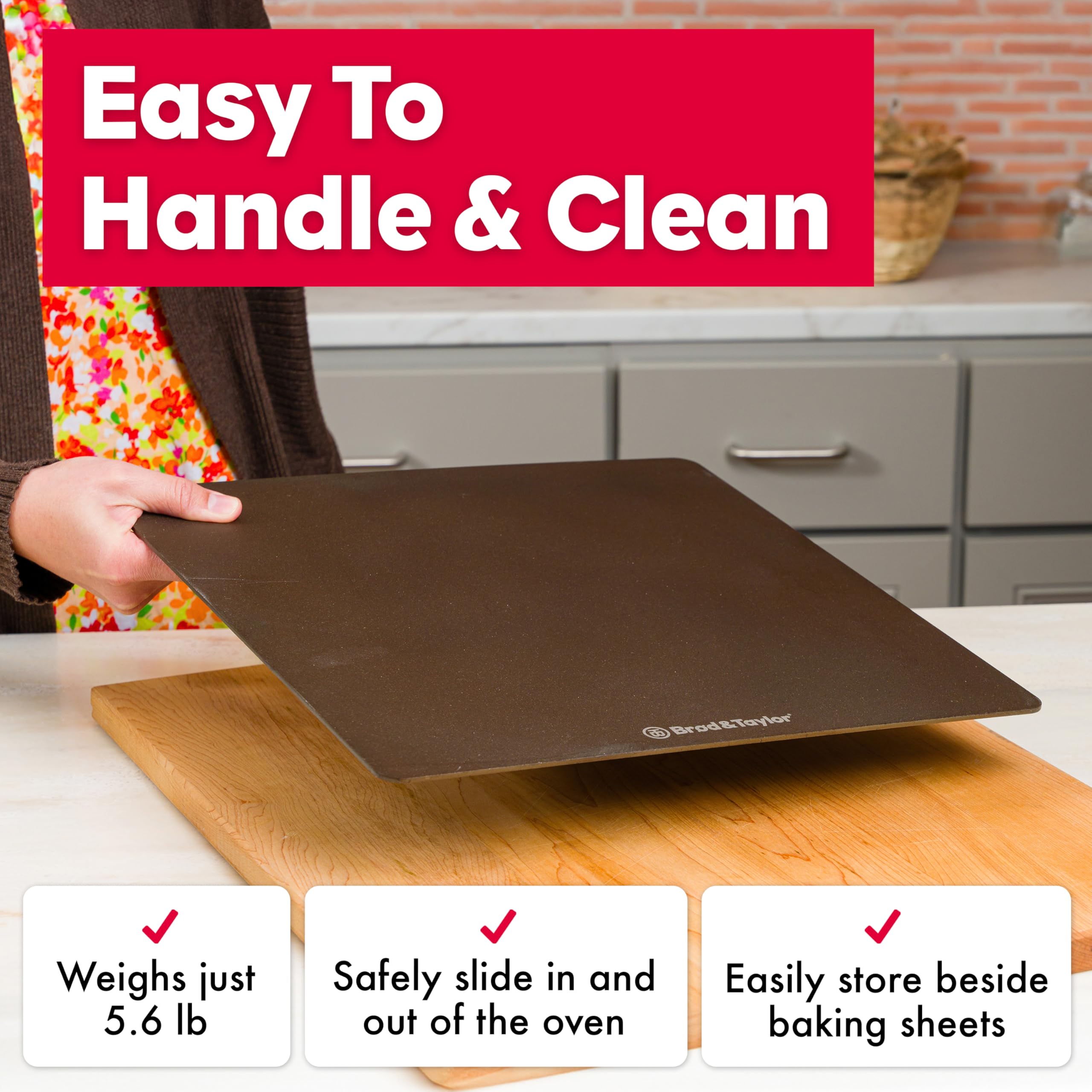 Brod Taylor Bread Steel Original supports crispy crust pizza at home