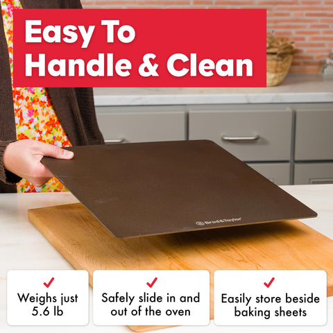 Brod Taylor Bread Steel Original supports crispy crust pizza at home