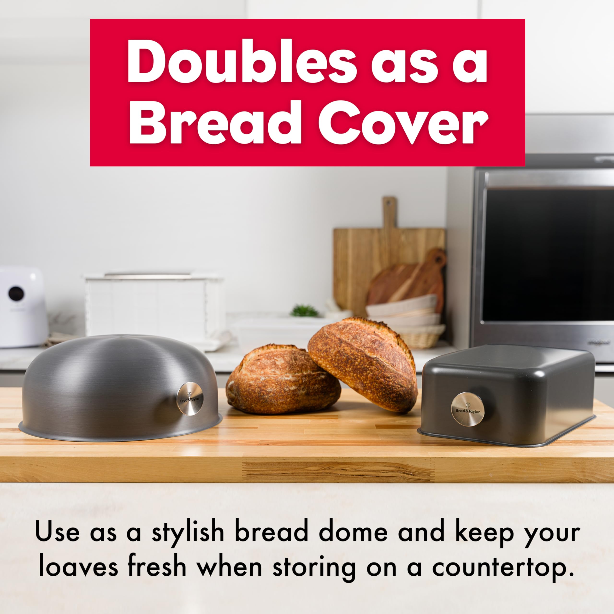 Easy cleanup after baking with the ultralight shell—wipe clean.