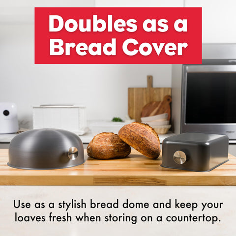 Easy cleanup after baking with the ultralight shell—wipe clean.