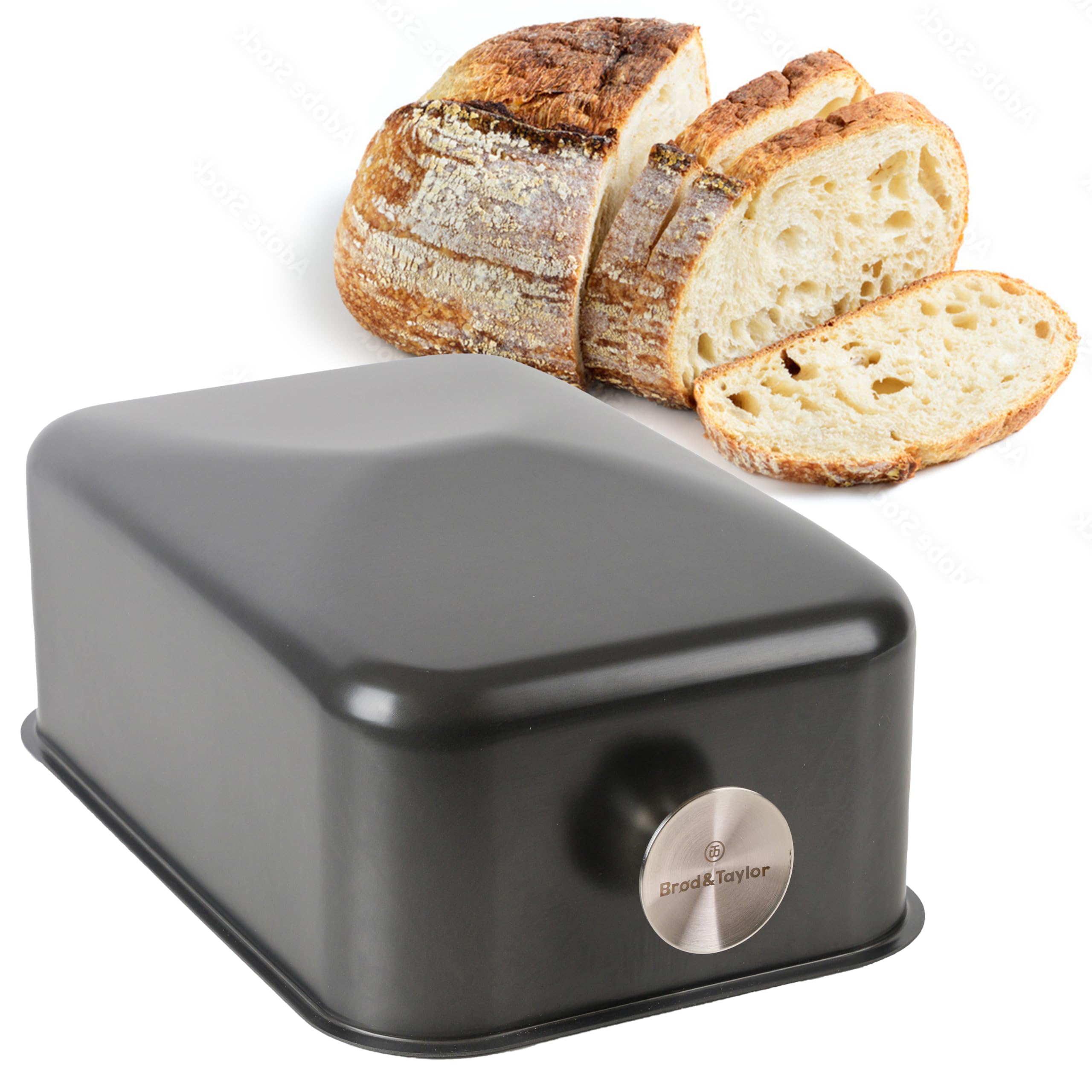 Brod & Taylor Ultralight Baking Shell with dough on a hot oven surface for even rise.