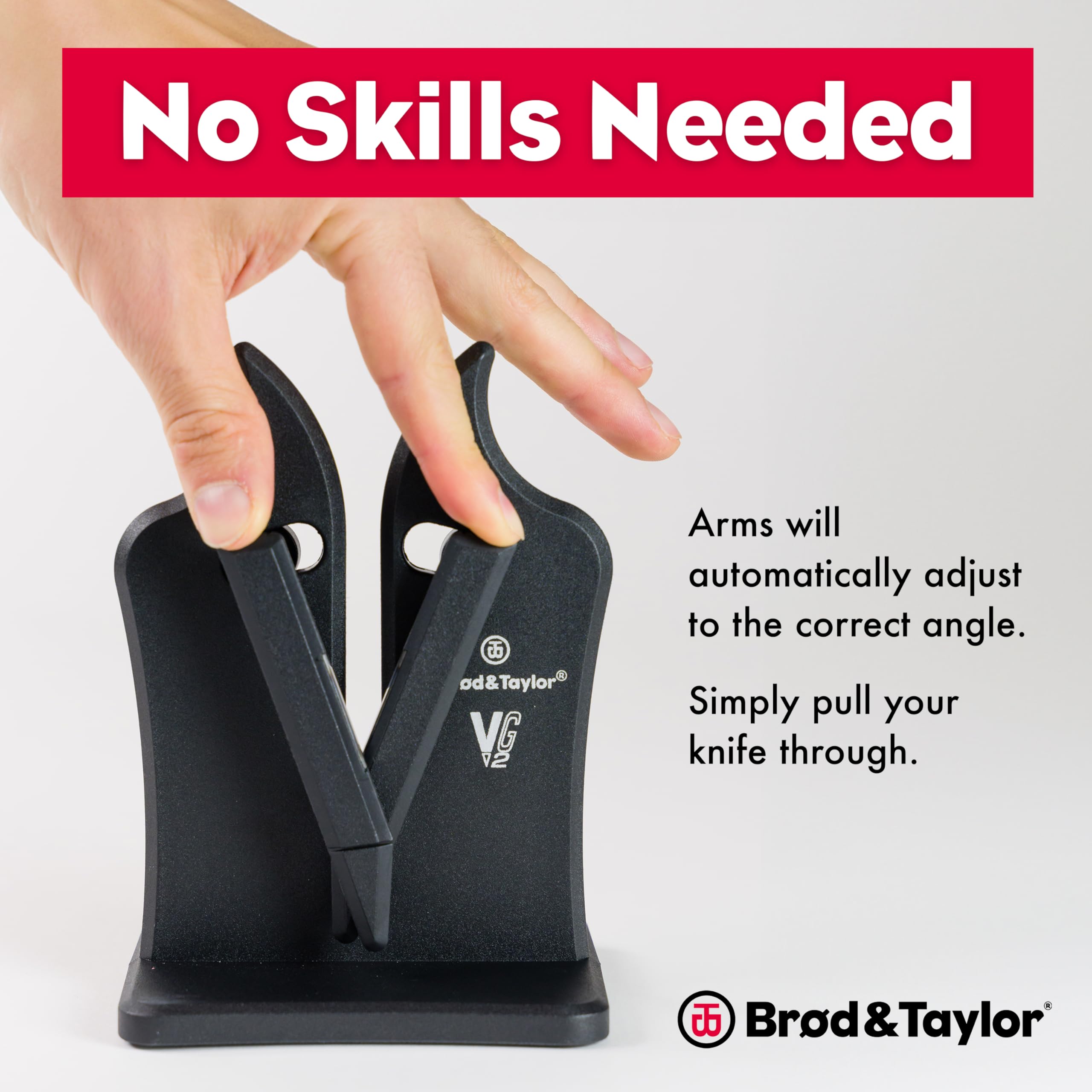 Brod & Taylor VG2 Classic knife sharpener carbide edges close-up