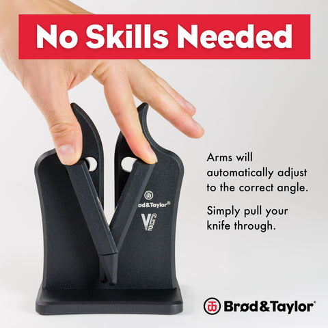 Brod & Taylor VG2 Classic knife sharpener carbide edges close-up