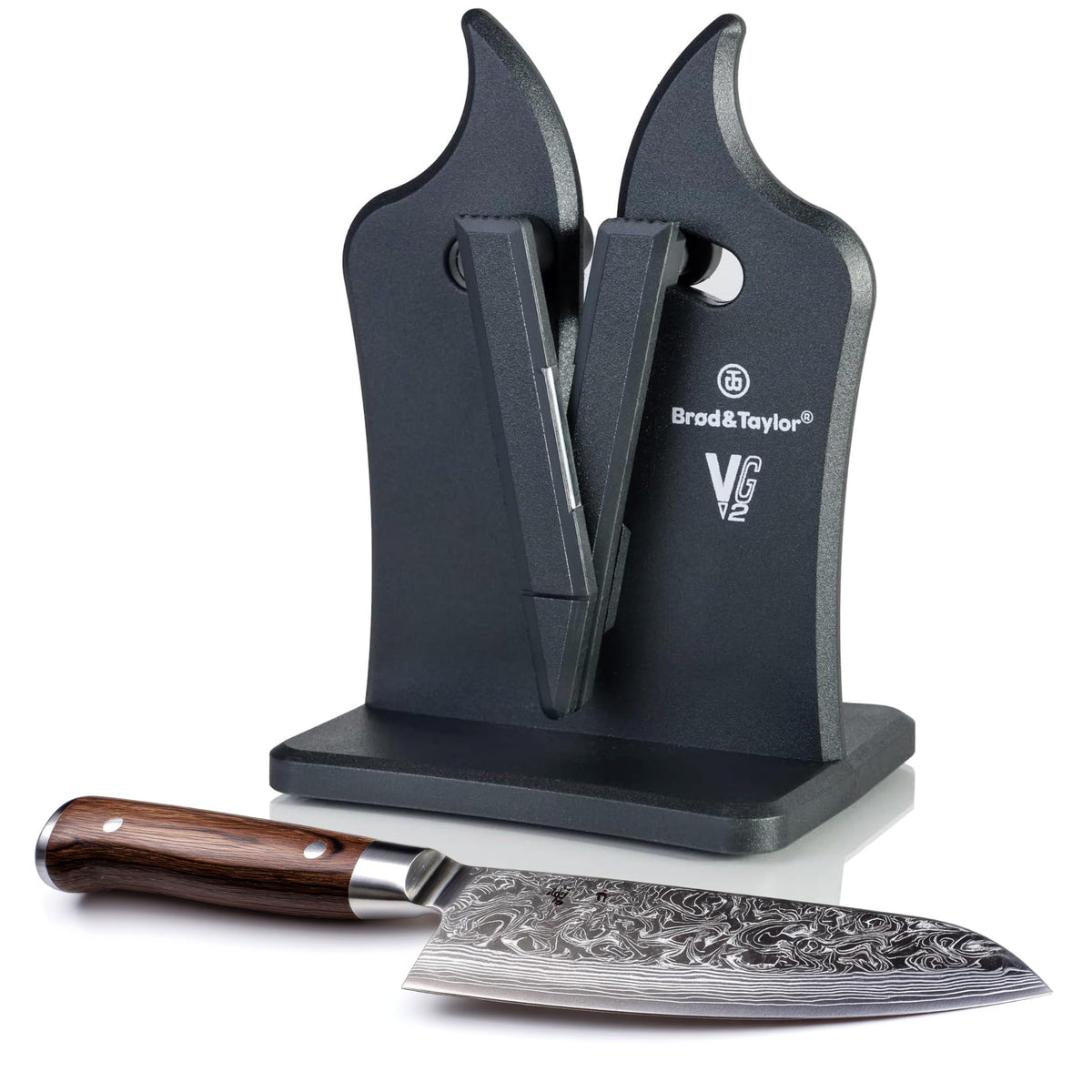 Brod & Taylor VG2 Classic knife sharpener front view showing quick edge restoration