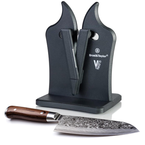 Brod & Taylor VG2 Classic knife sharpener front view showing quick edge restoration