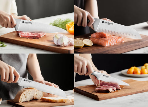 BRODARK 8-inch chef knife ideal for slicing and dicing with ease.