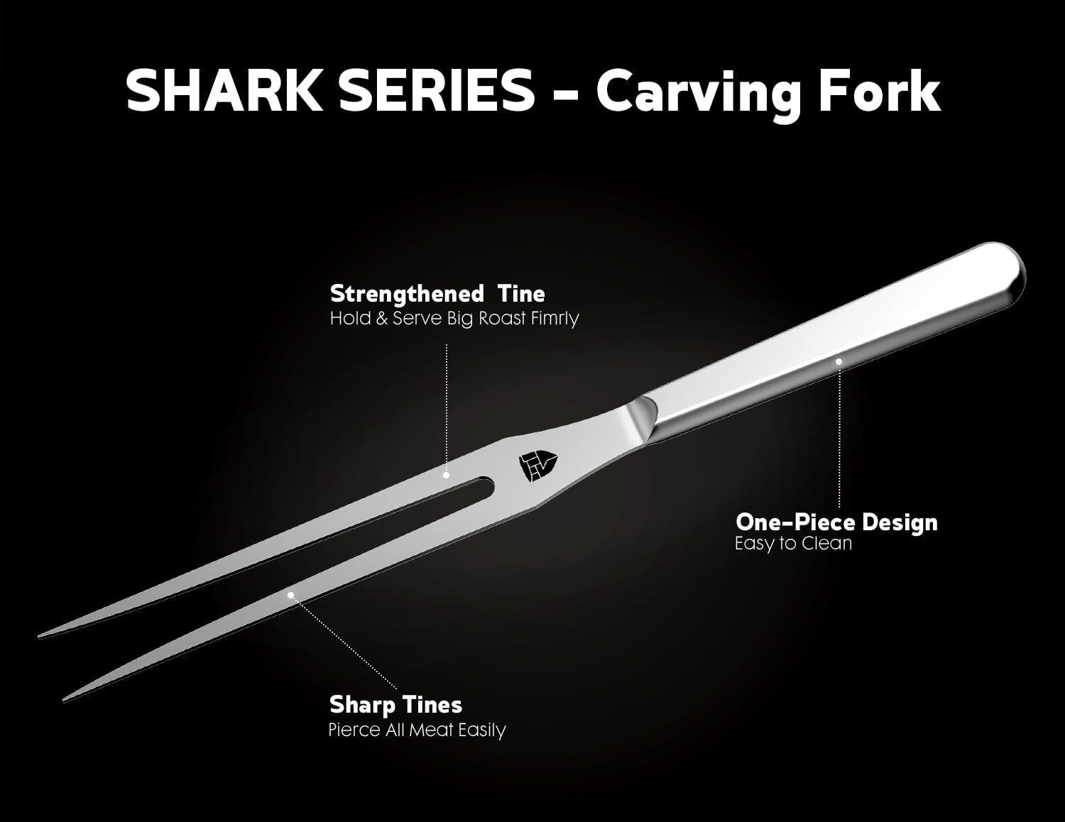 BRODARK ergonomic handle for balanced, comfortable carving